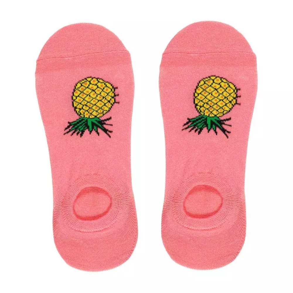 Pineapple footie socks